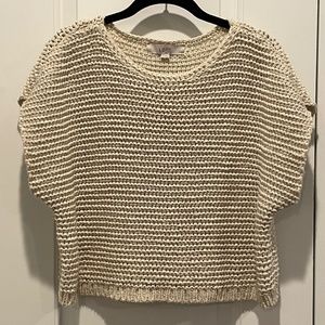 LOFT Chunky Knit Cropped Pullover Sweater | XS